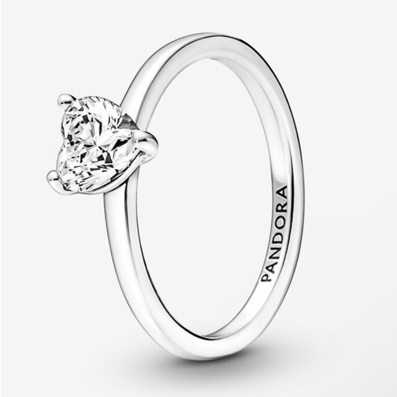 Pandora Jewelry - Pandora Sparkling Heart Solitaire Ring